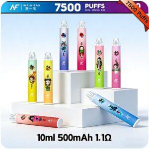 鬼滅之刃 x INF無限一次性拋棄式電子煙 7500口 · 20款口味 · 台灣現貨